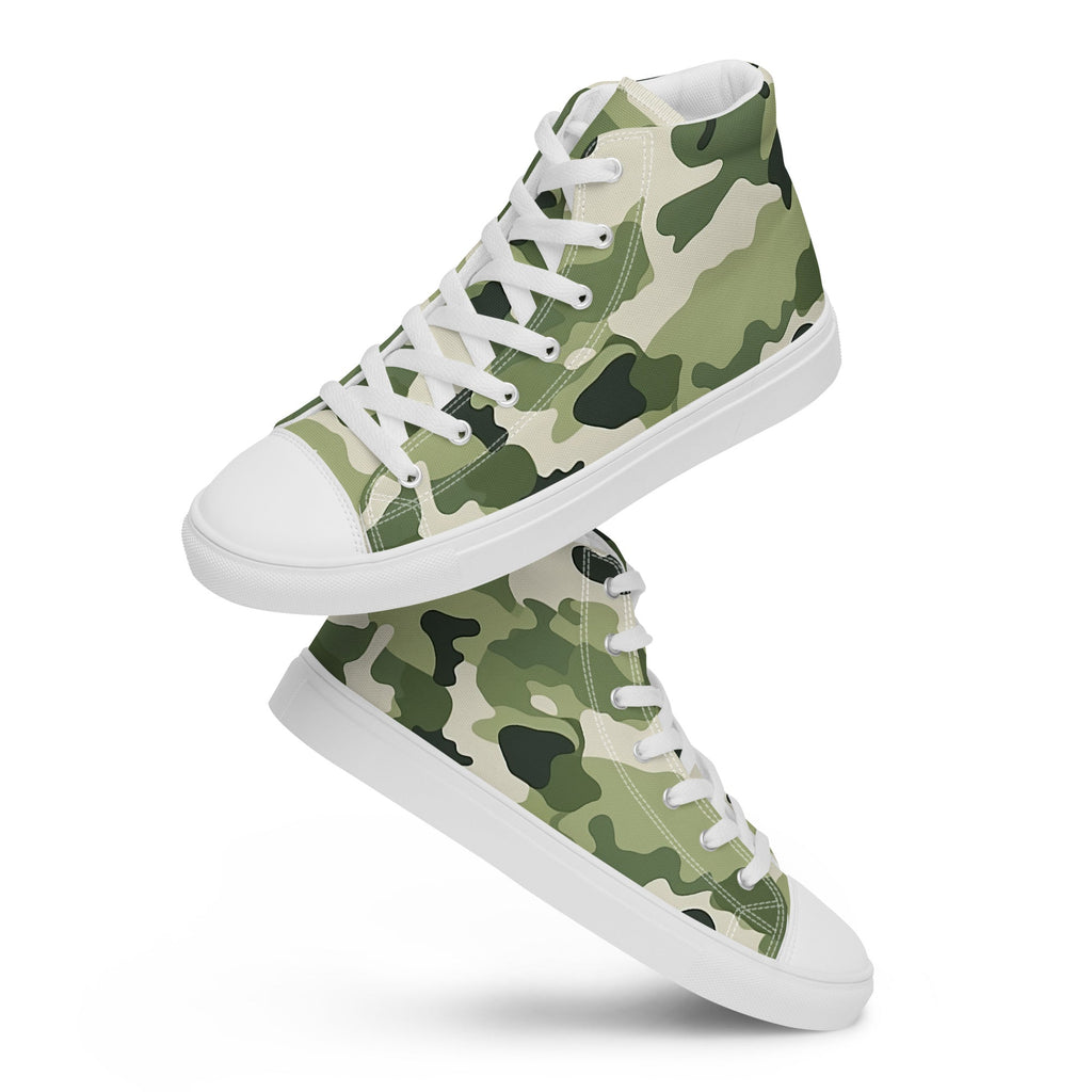 Army Enthusiast Women's High-Top Camouflage Sneakers