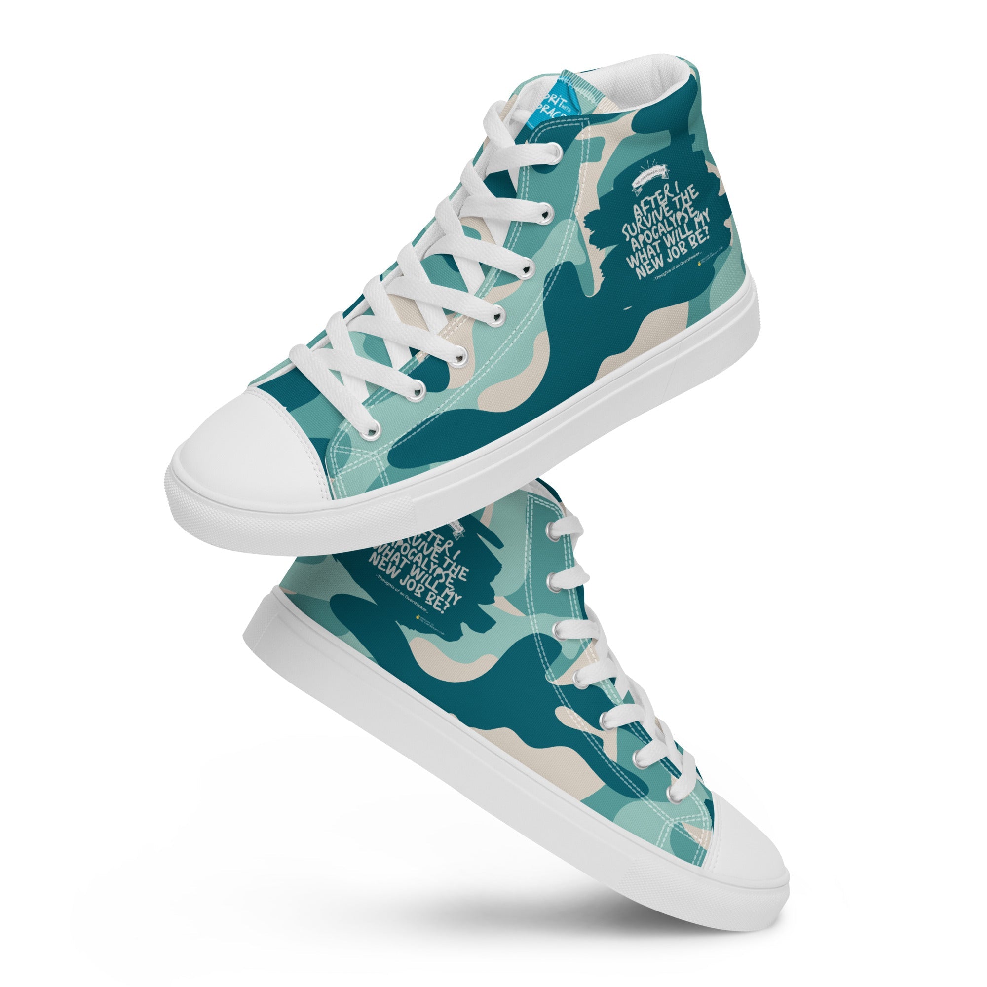 Army Enthusiast Women's High-Top Camouflage Sneakers