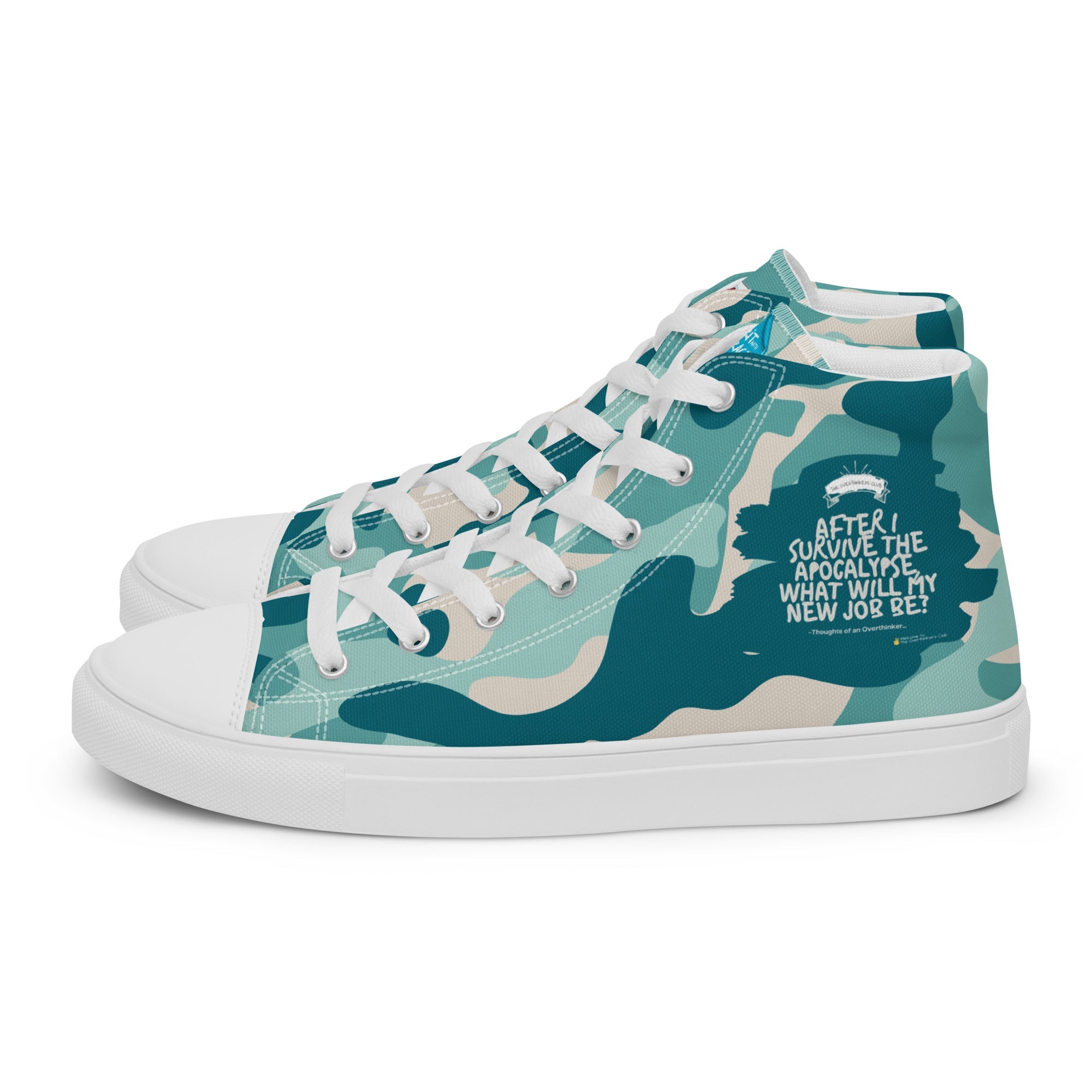 Army Enthusiast Women's High-Top Camouflage Sneakers