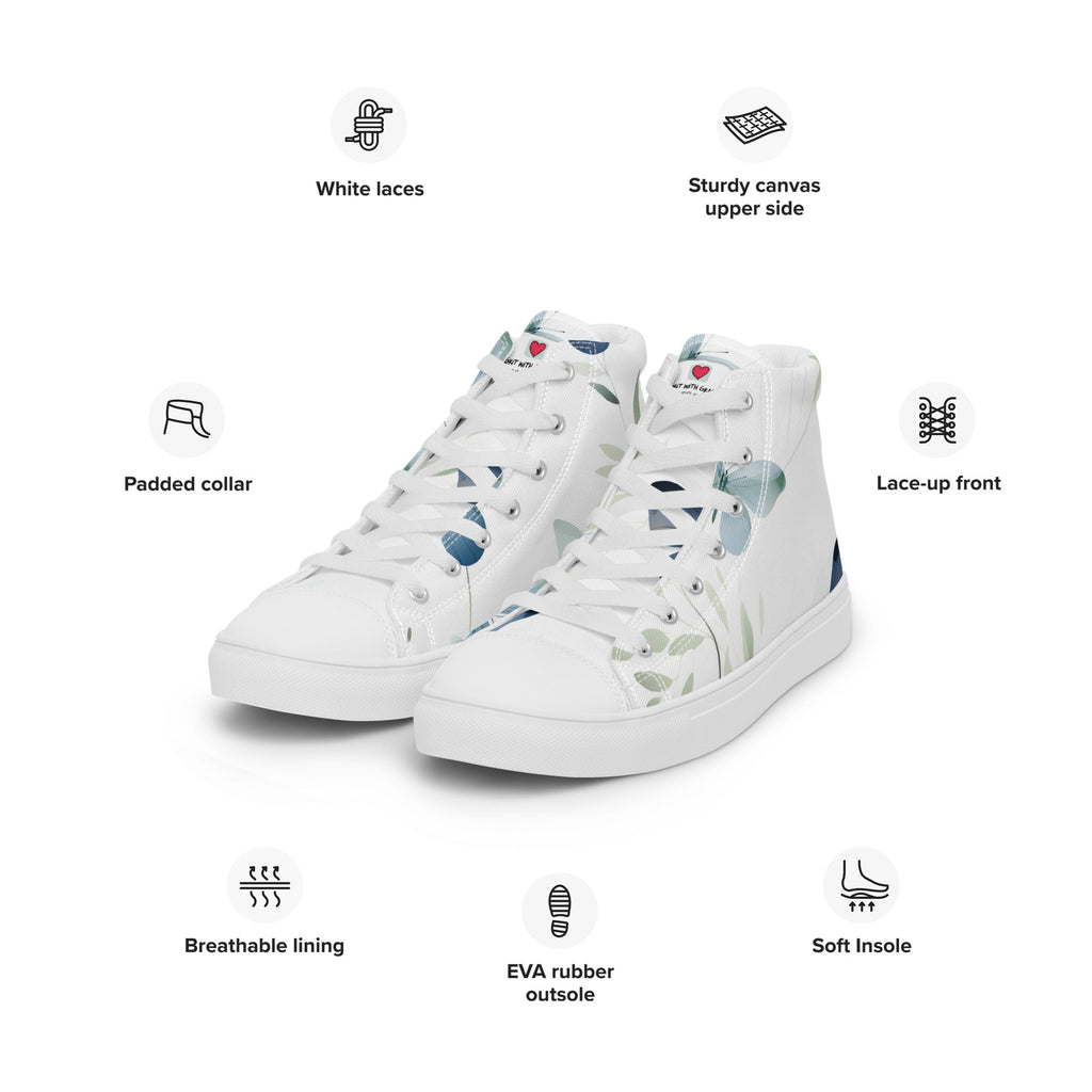 Butterfly Lover's Stylish Yet Durable Women's High Top Sneakers