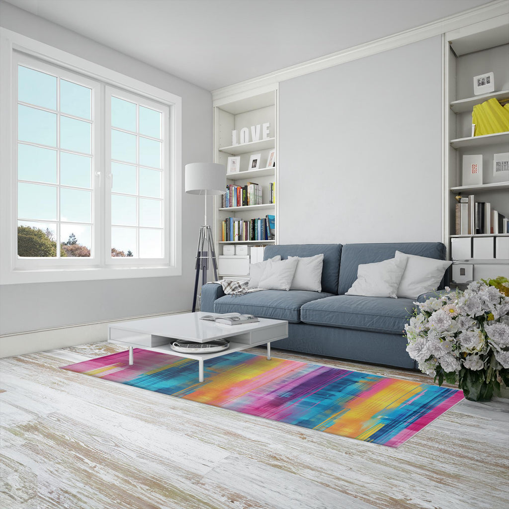 Summer Vibes Collection Stripes Area Rug